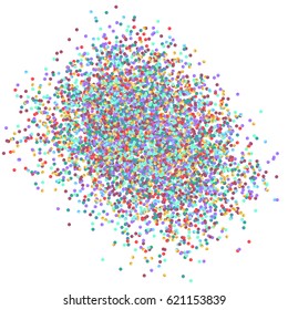 Abstract background with falling confetti