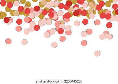 Abstract background with falling confetti.Vector