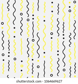 Fondo abstracto con patrón de confección de línea descendente, concepto de decoración de línea vectorial