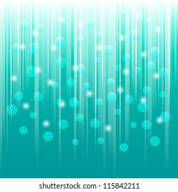 abstract background with falling snowflakes