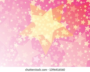 Abstract background of falling stars on pink paper background. Glitter pattern for Christmas and New Year card, invitation for dinner, paper packaging. vector illustrator