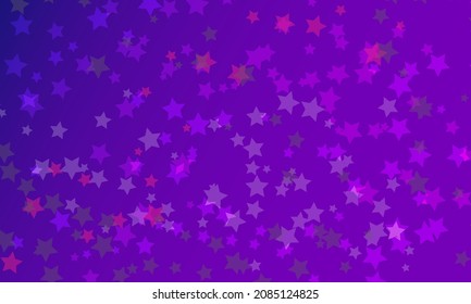Abstract background of falling stars on blues background. Background for Christmas and New Year card, greetings card, invitation for dinner, paper packaging. Vector illustration.
