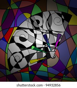 abstract background with fan