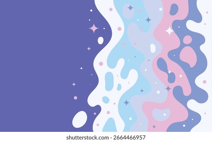 Vetor de nuvens de fantasia de fundo abstrato