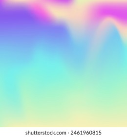 Abstract Background. Fashion Foil. Holographic Texture. Violet Retro Gradient. Pop Banner. Soft Creative Backdrop. Hologram Texture. Fantasy Light. Blue Abstract Background