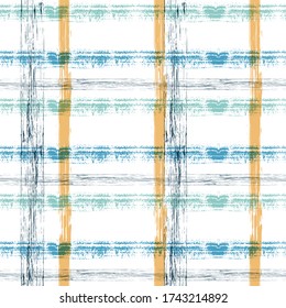 abstract background Fashion Stripe American Texture. Abstract monochrome check background with crossing brush Stroke.  Brush Scandinavian Vector Seamless Pattern