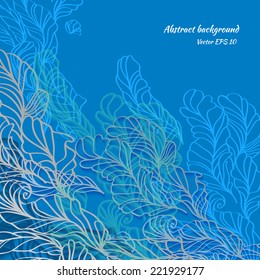 abstract background with feathers