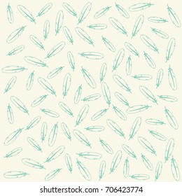Abstract background with feathers. Vector illustration.