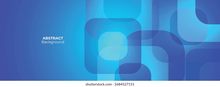 Abstract background features overlapping rectangle, Minimalist design conveys depth, modern aesthetic. Subtle text reads banner design.