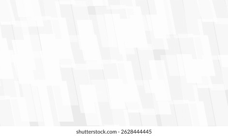 Abstract background features overlapping, white and light gray rectangles.