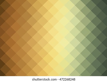 Abstract background featuring brown, yellow, and green squares in a harmonious earth-tone palette. Perfect for digital designs, natural-themed projects, and modern graphic layouts.