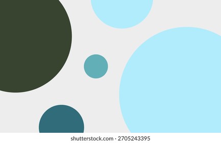 Fondo Abstractas con círculos en tonos de azul, verde y gris. El diseño es limpio, moderno y minimalista