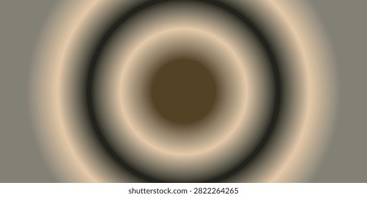 Abstract background featuring concentric circles with a smooth gradient transition from dark brown to light beige and gray.