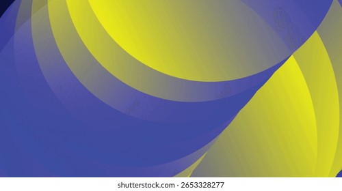 Fondo Abstractas con Formas curvas con un gradiente de amarillo a azul, creando un diseño dinámico y moderno.