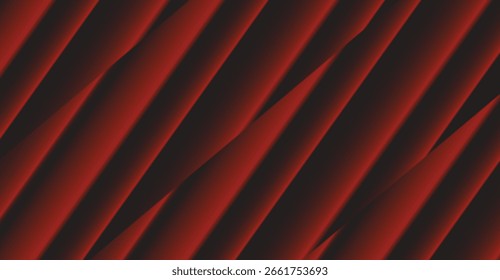 Abstract background featuring diagonal, dark red stripes with varying shades and gradients creating a three-dimensional effect.