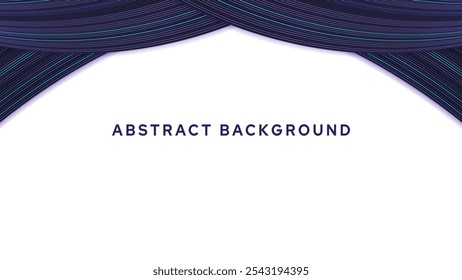 An abstract background featuring flowing lines in shades of purple and blue, creating a dynamic and modern design. The background is predominantly white, allowing the lines to stand out prominently.