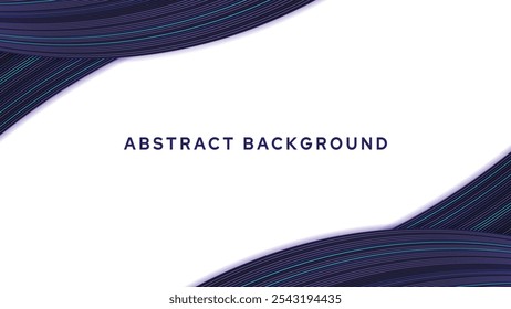 An abstract background featuring flowing lines in shades of purple and blue, creating a dynamic and modern design. The background is predominantly white, allowing the lines to stand out prominently.