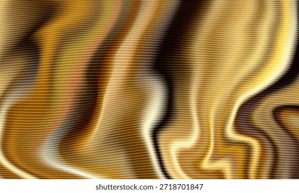 fundo abstrato com redemoinhos dourados fluidos e castanhos quentes. A textura listrada acrescenta profundidade e uma sensação luxuosa,