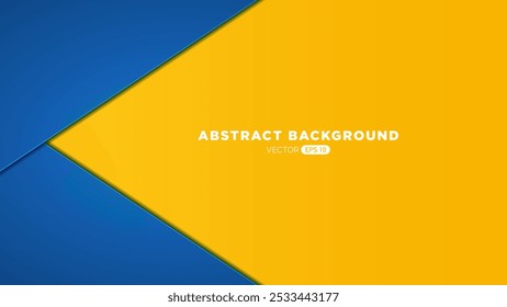 Um plano de fundo abstrato com um design geométrico com cores azul e amarelo. A composição inclui ângulos agudos e formas em camadas, criando um efeito visual moderno e dinâmico.