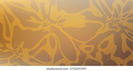 An abstract background featuring a golden floral pattern with organic shapes and warm, inviting tones, creating a visually appealing texture.