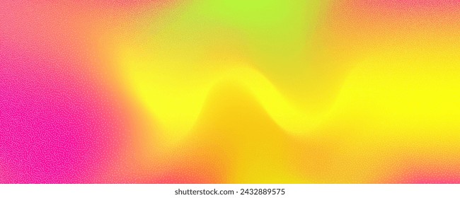 Fondo abstracto con un desenfoque holográfico con un degradado de color.Textura de ruido de granulado vectorial y mezcla de acuarelas.Colores iridiscentes de neón que crean un efecto de gradación suave.