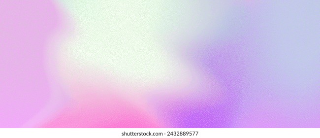 Abstract background featuring a holographic blur with a color gradient.Vector grain noise texture, and watercolor blend.Neon iridescent colors creating a smooth gradation effect.
