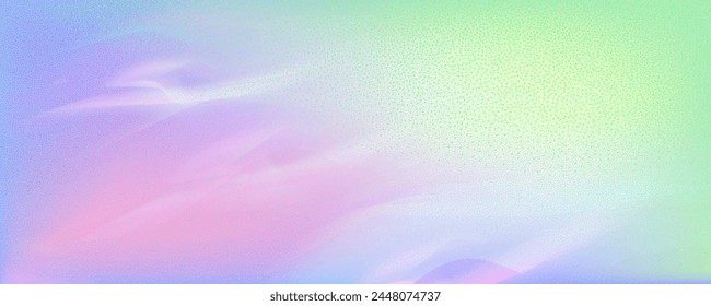 Fondo Abstractas con un desenfoque holográfico con un degradado de color.Textura de Vector de granulado y mezcla de acuarelas.Colores iridiscentes de neón que crean un efecto de gradación suave.