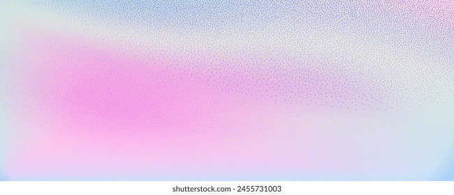 Abstract background featuring a holographic blur with a color gradient.Vector grain noise texture, and watercolor blend.Neon iridescent colors creating a smooth gradation effect.