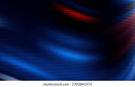 plano de fundo abstrato com ondas azuis em camadas e acentos vermelhos sutis. Perfeito para painéis de tecnologia, apresentações e projetos criativos que precisam de um futuro