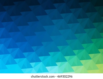 Abstract background featuring overlapping green and blue triangles in a modern geometric design. Ideal for digital projects, tech presentations, nature-themed designs, and vibrant graphic artwork.