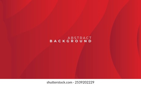Plano de fundo abstrato com linhas de curva geométrica vermelha com cores de gradiente.