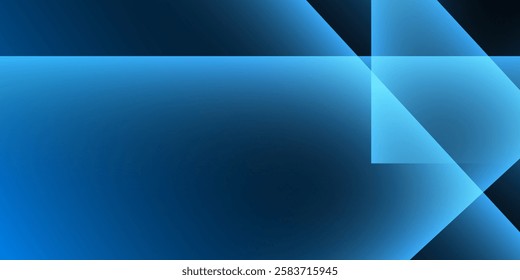 Abstract background featuring smooth darkblue gradients with overlapping transparent geometric shapes. Ideal for business presentations, website design, digital marketing and modern branding projects