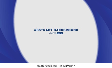 An abstract background featuring smooth, flowing shapes in shades of blue and gray. The design is modern and minimalistic