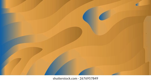 An abstract background featuring smooth, flowing waves with a gradient transition from warm orange and gold hues to cool blue accents. Modern and dynamic.