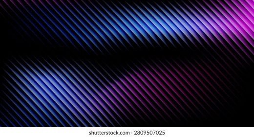 Abstract background featuring smooth, flowing stripes in purple, pink, and blue gradients with a wavy, seamless pattern and soft light effects.