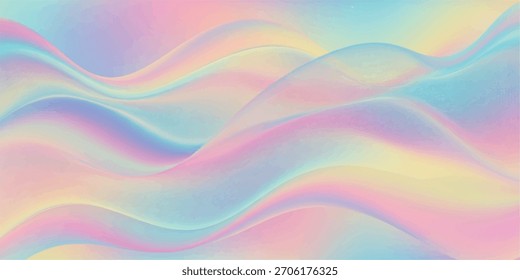 Fondo Abstractas con colores pastel suaves mezclados en un patrón ondulado, creando una textura visual soñadora y calmante.