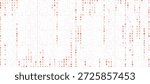 Abstract background featuring streaming binary code with numbers 0 and 1. Digital data and technology concept in red on a white backdrop. Ideal for cybersecurity themes.