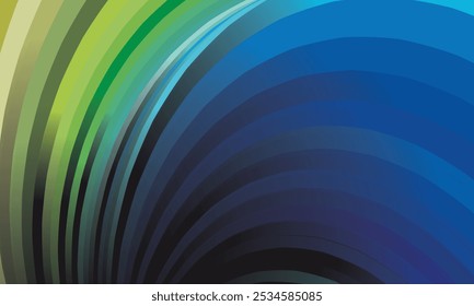 abstract background featuring swirling with colorful stripes