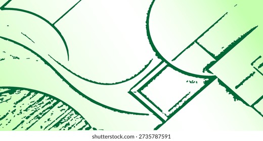 Abstract background featuring thick green graffiti-style lines with a splotchy effect on a bright background.