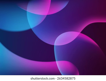 abstract background featuring translucent overlapping shapes in soft blue, purple, and pink gradients with blurred edges, modern, ethereal, and vibrant aesthetic artistic and digital designs