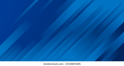 An abstract background featuring various shades of blue with diagonal stripes of different widths and transparencies, creating a dynamic and modern geometric pattern