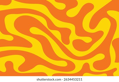 abstract background featuring vibrant and colorful wave patterns reminiscent of retro 60s and 70s designs