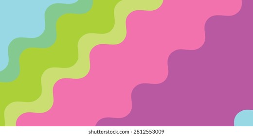 Abstract background featuring vibrant wavy lines in pastel colors creating a dynamic visual effect.