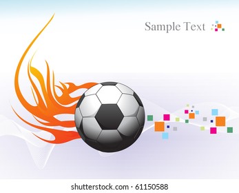 fondo abstracto con bola feroz, onda y cuadrado colorido