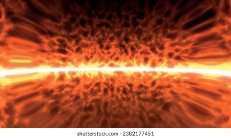 Abstract background with fiery horizon