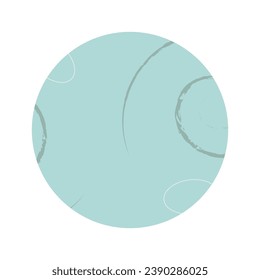 Abstract background in figure circle winter theme. Strokes and patterns on a light blue background. Banner, poster design, for social networks. Vector flat illustration.