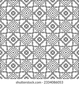 Abstrakter Hintergrund mit Figuren aus Linien. schwarz-weißes Muster für Webseiten, Texturen, Karten, Poster, Stoff, Textilien. Monochrome grafische Wiederholungsdesign.
