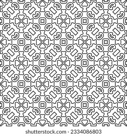Resumen de antecedentes con cifras de líneas. patrón blanco y negro para página web, texturas, tarjeta, afiche, tela, textil. Diseño repetitivo gráfico monocromo.
