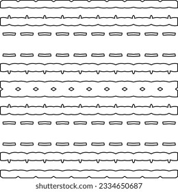 Abstract background with figures from lines. black and white pattern for web page, textures, card, poster, fabric, textile. Monochrome graphic repeating design.