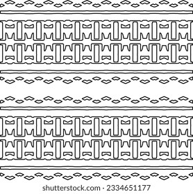 Abstract background with figures from lines. black and white pattern for web page, textures, card, poster, fabric, textile. Monochrome graphic repeating design.